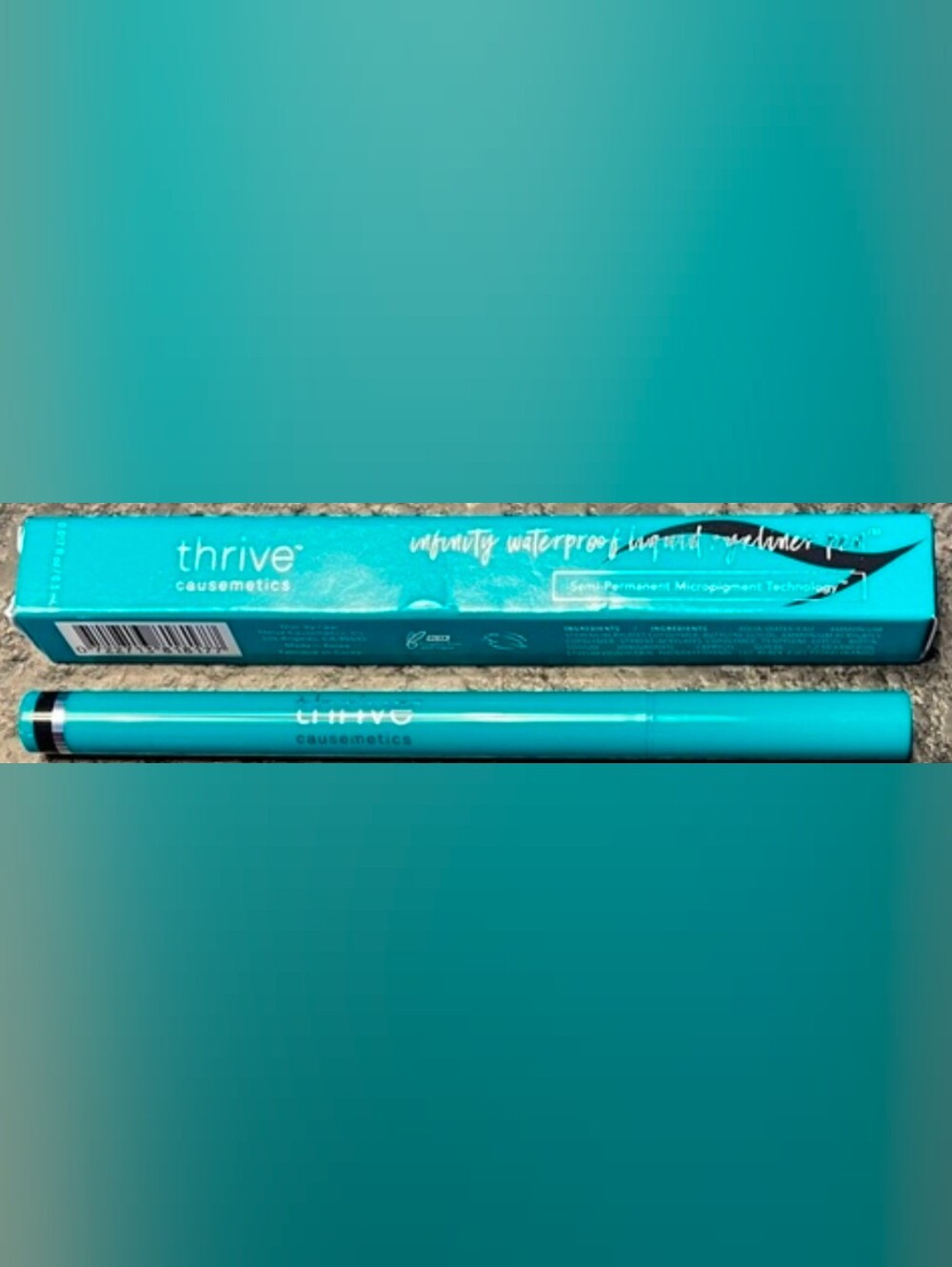 Thrive Causemetics Waterproof Liquid Eyeliner - Teal Blue